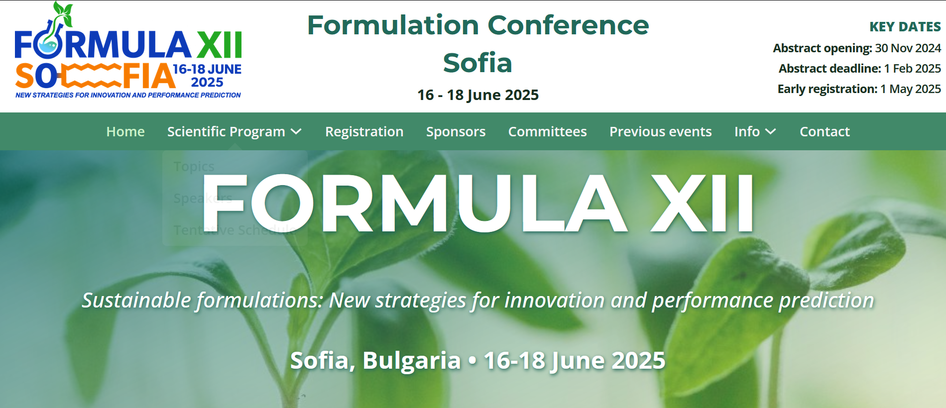 Formula XII "Sustainable formulations: New strategies for innovation ...